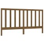 vidaXL Cabecero de cama madera maciza de pino marrón miel 206x4x100 cm vidaXL Cabecero de cama madera maciza de pino marrón miel 206x4x100 cm