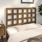 vidaXL Cabecero de cama madera maciza pino marrón miel 125,5x4x100 cm vidaXL Cabecero de cama madera maciza pino marrón miel 125,5x4x100 cm
