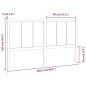 vidaXL Cabecero de cama madera maciza de pino marrón miel 205x4x100 cm vidaXL Cabecero de cama madera maciza de pino marrón miel 205x4x100 cm