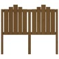 vidaXL Cabecero de cama madera maciza de pino marrón miel 126x4x110 cm vidaXL Cabecero de cama madera maciza de pino marrón miel 126x4x110 cm