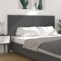 vidaXL Cabecero madera maciza de pino gris 126x4x100 cm
