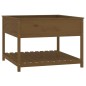 vidaXL Jardinera y estante madera maciza pino marrón 111,5x111,5x81 cm vidaXL Jardinera y estante madera maciza pino marrón 111,5x111,5x81 cm