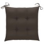 vidaXL Sillas de jardín 2 uds madera de teca con cojines gris taupe vidaXL Sillas de jardín 2 uds madera de teca con cojines gris taupe