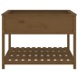 vidaXL Jardinera y estante madera maciza pino marrón 111,5x111,5x81 cm vidaXL Jardinera y estante madera maciza pino marrón 111,5x111,5x81 cm