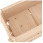 vidaXL Jardinera de madera maciza de pino 112x25x104,5 cm vidaXL Jardinera de madera maciza de pino 112x25x104,5 cm
