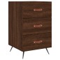 vidaXL Mesita de noche madera de ingeniería marrón roble 40x40x66 cm vidaXL Mesita de noche madera de ingeniería marrón roble 40x40x66 cm