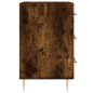 vidaXL Mesita de noche madera de ingeniería roble ahumado 40x40x66 cm
