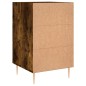 vidaXL Mesita de noche madera de ingeniería roble ahumado 40x40x66 cm