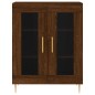 vidaXL Aparador de madera de ingeniería marrón roble 69,5x34x90 cm