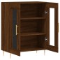 vidaXL Aparador de madera de ingeniería marrón roble 69,5x34x90 cm