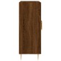 vidaXL Aparador de madera de ingeniería marrón roble 69,5x34x90 cm