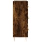 vidaXL Aparador de madera de ingeniería roble ahumado 69,5x34x90 cm