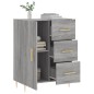 vidaXL Aparador de madera de ingeniería gris Sonoma 69,5x34x90 cm vidaXL Aparador de madera de ingeniería gris Sonoma 69,5x34x90 cm