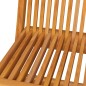 vidaXL Sillas de jardín 2 unidades con cojines crema madera de teca