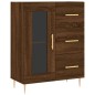 vidaXL Aparador de madera de ingeniería marrón roble 69,5x34x90 cm vidaXL Aparador de madera de ingeniería marrón roble 69,5x34x90 cm