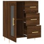 vidaXL Aparador de madera de ingeniería marrón roble 69,5x34x90 cm vidaXL Aparador de madera de ingeniería marrón roble 69,5x34x90 cm