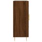 vidaXL Aparador de madera de ingeniería marrón roble 69,5x34x90 cm vidaXL Aparador de madera de ingeniería marrón roble 69,5x34x90 cm