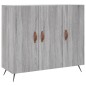 vidaXL Aparador de madera de ingeniería gris Sonoma 90x34x80 cm vidaXL Aparador de madera de ingeniería gris Sonoma 90x34x80 cm