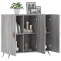 vidaXL Aparador de madera de ingeniería gris Sonoma 90x34x80 cm vidaXL Aparador de madera de ingeniería gris Sonoma 90x34x80 cm