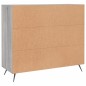 vidaXL Aparador de madera de ingeniería gris Sonoma 90x34x80 cm vidaXL Aparador de madera de ingeniería gris Sonoma 90x34x80 cm