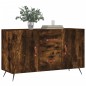 vidaXL Aparador madera de ingeniería roble ahumado 100x36x60 cm vidaXL Aparador madera de ingeniería roble ahumado 100x36x60 cm