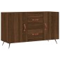vidaXL Aparador de madera de ingeniería roble marrón 100x36x60 cm vidaXL Aparador de madera de ingeniería roble marrón 100x36x60 cm