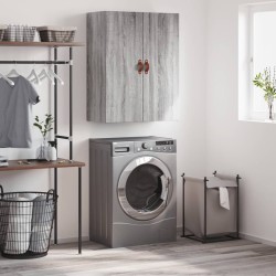 vidaXL Armario de pared gris Sonoma 69,5x34x90 cm