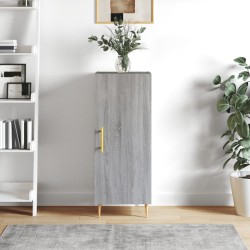 vidaXL Aparador madera de ingeniería gris Sonoma 34,5x34x90 cm
