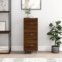 vidaXL Aparador madera de ingeniería marrón roble 34,5x34x90 cm