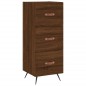vidaXL Aparador madera de ingeniería marrón roble 34,5x34x90 cm vidaXL Aparador madera de ingeniería marrón roble 34,5x34x90 cm