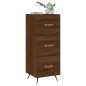 vidaXL Aparador madera de ingeniería marrón roble 34,5x34x90 cm vidaXL Aparador madera de ingeniería marrón roble 34,5x34x90 cm