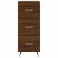 vidaXL Aparador madera de ingeniería marrón roble 34,5x34x90 cm vidaXL Aparador madera de ingeniería marrón roble 34,5x34x90 cm