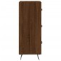 vidaXL Aparador madera de ingeniería marrón roble 34,5x34x90 cm vidaXL Aparador madera de ingeniería marrón roble 34,5x34x90 cm