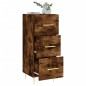 vidaXL Aparador madera de ingeniería roble ahumado 34,5x34x90 cm vidaXL Aparador madera de ingeniería roble ahumado 34,5x34x90 cm