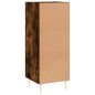 vidaXL Aparador madera de ingeniería roble ahumado 34,5x34x90 cm vidaXL Aparador madera de ingeniería roble ahumado 34,5x34x90 cm