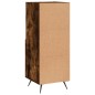 vidaXL Aparador madera de ingeniería roble ahumado 34,5x34x90 cm vidaXL Aparador madera de ingeniería roble ahumado 34,5x34x90 cm