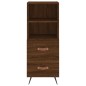vidaXL Aparador madera de ingeniería marrón roble 34,5x34x90 cm vidaXL Aparador madera de ingeniería marrón roble 34,5x34x90 cm