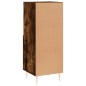 vidaXL Aparador madera de ingeniería roble ahumado 34,5x34x90 cm vidaXL Aparador madera de ingeniería roble ahumado 34,5x34x90 cm