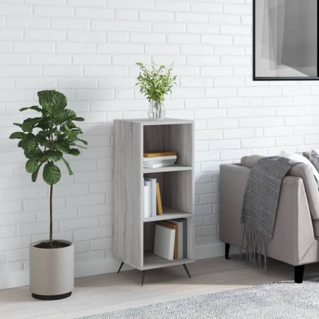 vidaXL Estantería madera de ingeniería gris Sonoma 34,5x32,5x90 cm