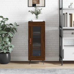 vidaXL Aparador madera de ingeniería marrón roble 34,5x34x90 cm