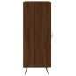 vidaXL Aparador madera de ingeniería marrón roble 34,5x34x90 cm