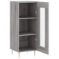 vidaXL Aparador madera de ingeniería gris Sonoma 34,5x34x90 cm vidaXL Aparador madera de ingeniería gris Sonoma 34,5x34x90 cm