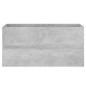 vidaXL Mueble con lavabo madera de ingeniería gris hormigón vidaXL Mueble con lavabo madera de ingeniería gris hormigón