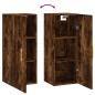 vidaXL Armario de pared roble ahumado 34,5x34x90 cm vidaXL Armario de pared roble ahumado 34,5x34x90 cm