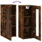 vidaXL Armario de pared roble ahumado 34,5x34x90 cm