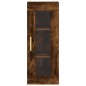 vidaXL Armario de pared roble ahumado 34,5x34x90 cm