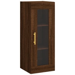 vidaXL Armario de pared marrón roble 34,5x34x90 cm