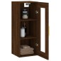 vidaXL Armario de pared marrón roble 34,5x34x90 cm vidaXL Armario de pared marrón roble 34,5x34x90 cm