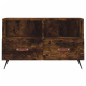 vidaXL Mueble para TV madera contrachapada roble ahumado 80x36x50 cm vidaXL Mueble para TV madera contrachapada roble ahumado 80x36x50 cm