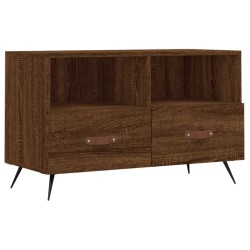 vidaXL Mueble para TV madera contrachapada roble marrón 80x36x50 cm